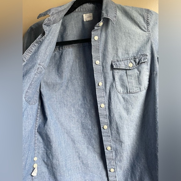 J.Crew the perfect Shirt button down 100% cotton preppy coastal boho - Picture 2 of 8